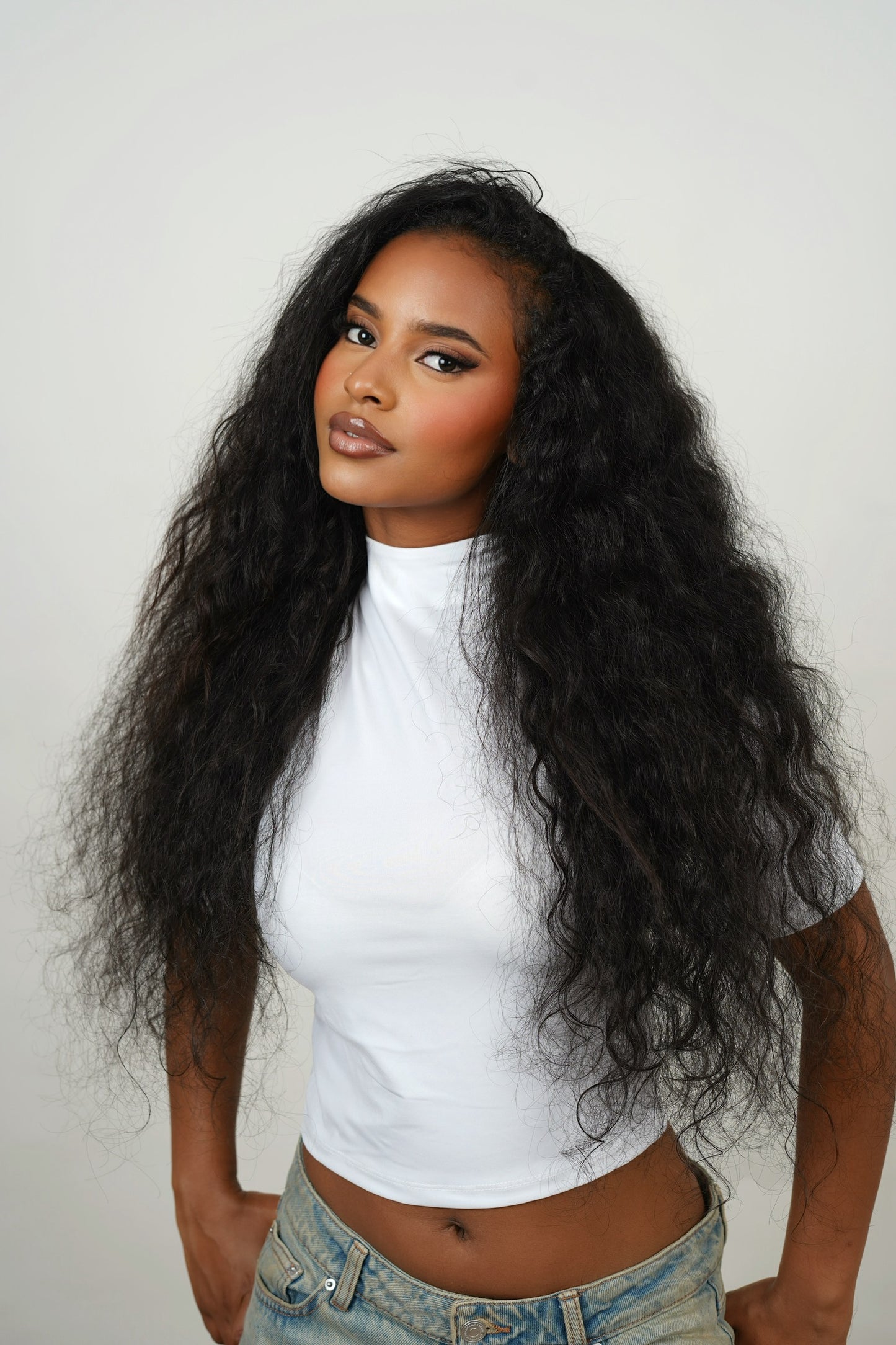 Raw hair curly