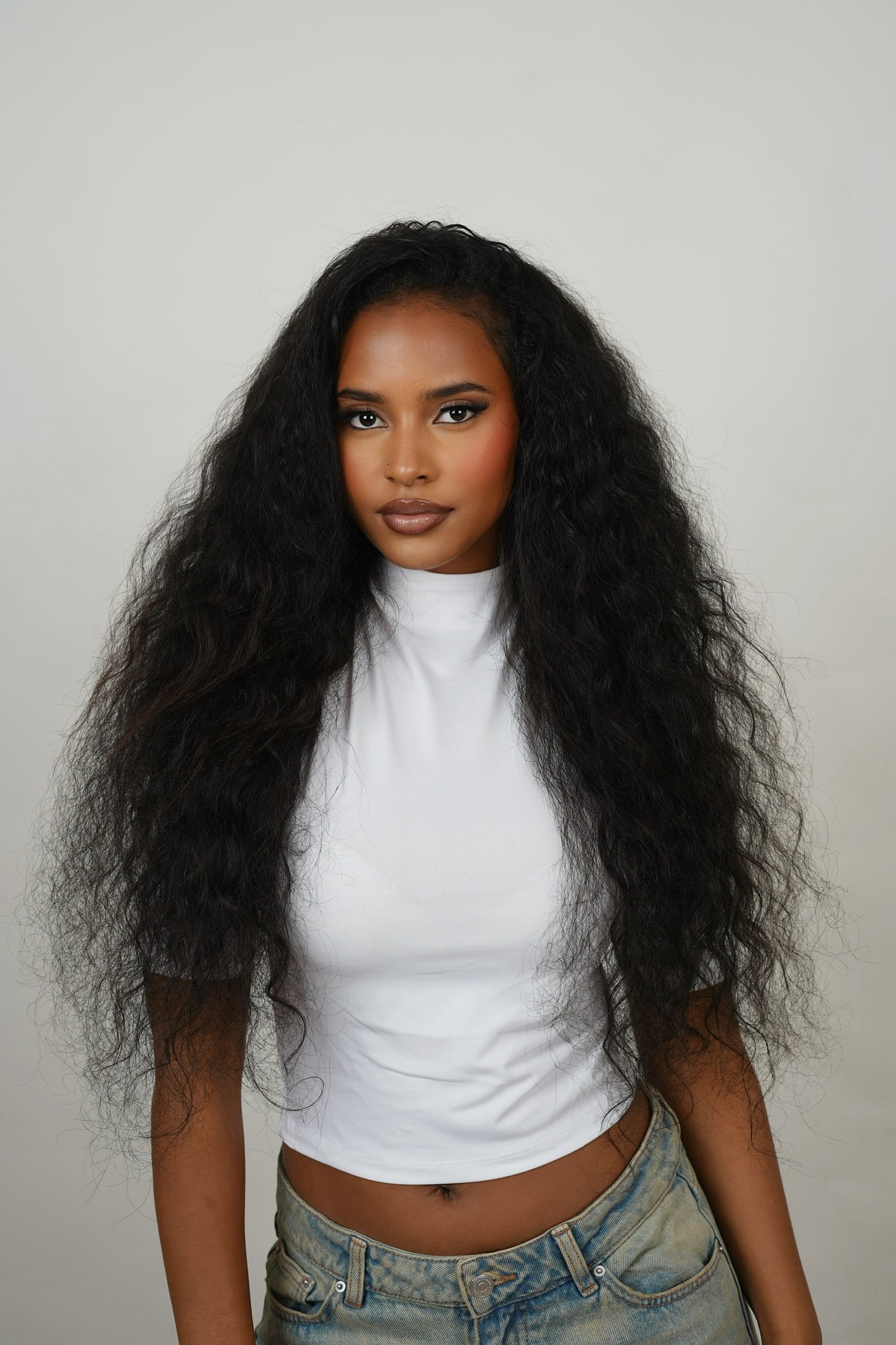 Raw hair curly